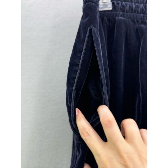 GodBody Denim Technology Womens Navy Blue Baggy Velvet Sweatpants Size XL - Picture 3 of 10